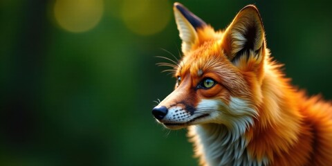 Fototapeta premium Red Fox in the Forest, a Majestic Creature of the Wild