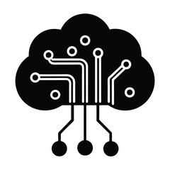 illustration of a cloud  computing concept