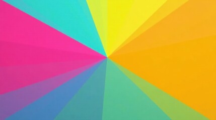 Vibrant Spectrum A Colorful Radial Burst of Hues and Shades