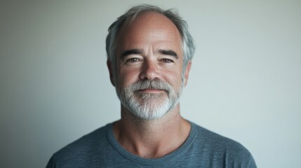 Obraz premium a portrait of a man with grey hair