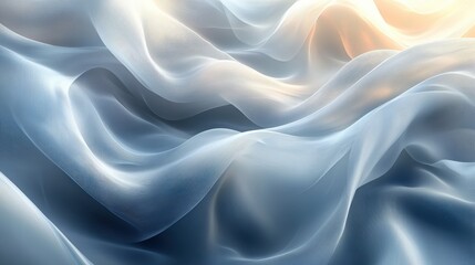 Obraz premium Abstract Background - Flowing Fabric with Light and Shadow