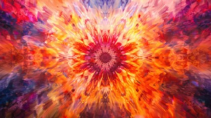 a mesmerizing tapestry of vibrant colors and intricate patterns, with white space in the center for text, high-resolution photography capturing the complexity and vibrancy of the abstract artwork