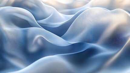 Obraz premium Abstract Background - Flowing Blue Fabric Waves