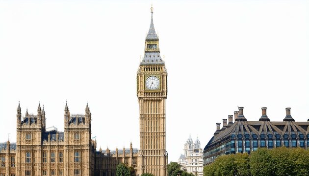 Historic Elizabeth Tower featuring exquisite clock faces, intricate gothic design, and London&rsquo;s signature architectural pride