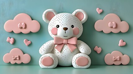 Obraz premium easter bunny and easter eggs