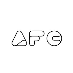 AFC text-based logo initials designed for versatile use across various businesses available in high-quality vector format
