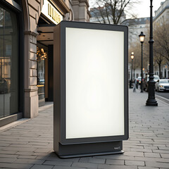 Panneau publicitaire urbain