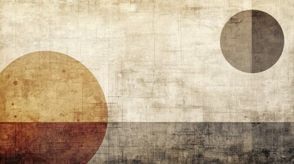 Serene Minimalist Texture Design with Earthy Tones and Contemporary Dot Accents