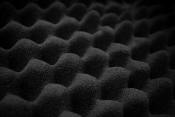 Obraz premium Acoustic foam structure, soft focus close up, abstract backdrop