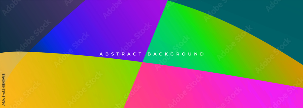 Poster Colorful abstract background design in vibrant colors with curves and dynamic gradients. Vector illustration