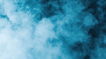 Fototapeta premium A swirling mist of blue and white, creating an ethereal atmosphere with soft textures and a dreamlike quality.