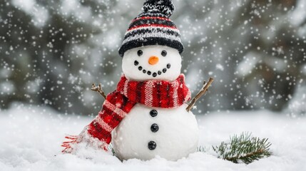 Snowman in Winter Wonderland