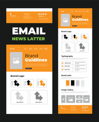 Branding email newsletter layouts