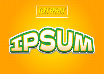 Arc upper Text effect style