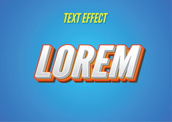 Orange 3d Text effect