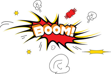 Comic Text Book 'boom'