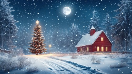 Winter Night Wonderland