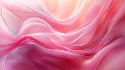 Fototapeta premium Soft Pink Abstract Fabric Waves
