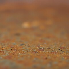 Close-up of rusty metal surface with texture.