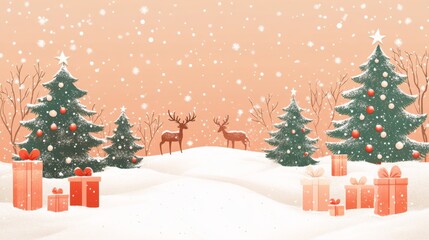 Obraz premium Christmas Wonderland Scene