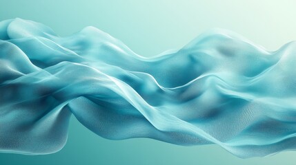 Obraz premium Abstract Turquoise Mesh Waves