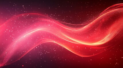 Abstract Wave of Red Light