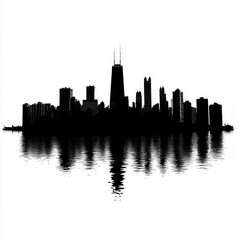 Obraz premium City Skyline Isolated