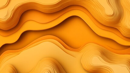 Fototapeta premium Abstract Orange Layered Wave Pattern Design