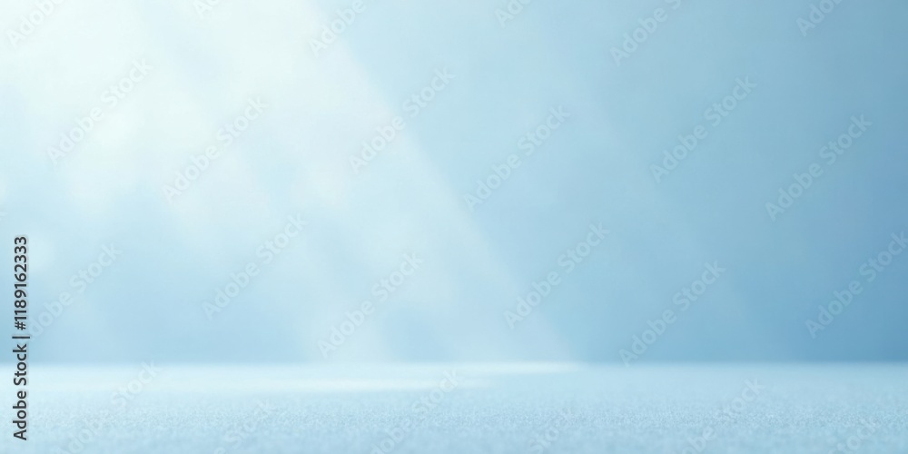 Aufkleber serene light beams on a smooth blue surface ideal for product presentation or background design