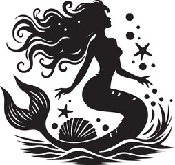 mermaid silhouette