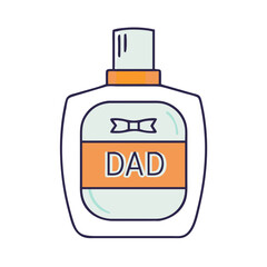 dad s favorite cologne vector icon, dad s favorite cologne vector illustration - simple illustration of dad s favorite cologne, perfect for logos,and dad s favorite cologne -themed designs.