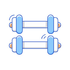 dumbbell for working out vector icon, dumbbell for working out vector illustration - simple illustration of dumbbell for working out, perfect for logos,and dumbbell for working out -themed designs.