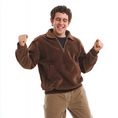 Fototapeta premium Man Dancing Isolated