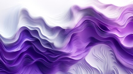 Obraz premium Ethereal Purple Waves