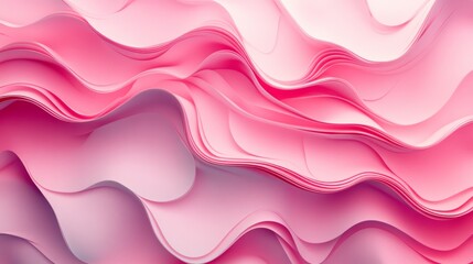 Pink Abstract Waves