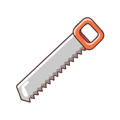 hand saw vector icon, hand saw vector illustration - simple illustration of hand saw, perfect for logos,and hand saw -themed designs.