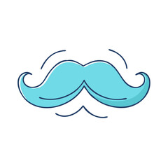 mustache vector icon, mustache vector illustration - simple illustration of mustache, perfect for logos,and mustache -themed designs.