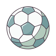 Fototapeta premium soccer ball vector icon, soccer ball vector illustration - simple illustration of soccer ball, perfect for logos,and soccer ball -themed designs.