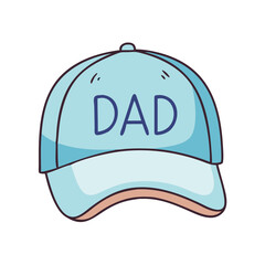 baseball cap with dad vector icon, baseball cap with dad vector illustration - simple illustration of baseball cap with dad, perfect for logos,and baseball cap with dad -themed designs.