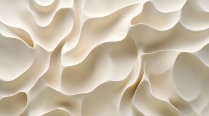 Fototapeta premium Serene Elegance - Light Beige Gradient with Organic Textured Forms for Elegant Background