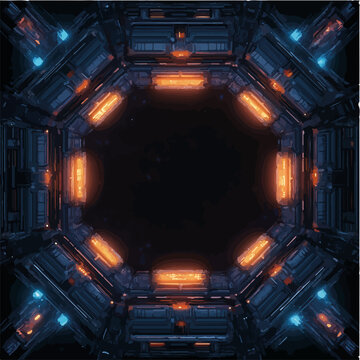 Vektorisiert aus derm Package: rpg, fantasy, game, board, symmetrisch, neon, nerd, au&szlig;erirdisch, ufo, trek, wars, Allianz, portal, planet, galaxy, 