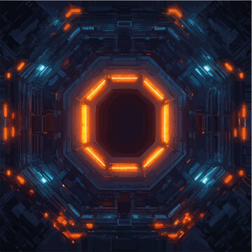 Vektorisiert aus derm Package: rpg, fantasy, game, board, symmetrisch, neon, nerd, au&szlig;erirdisch, ufo, trek, wars, Allianz, portal, planet, galaxy, 