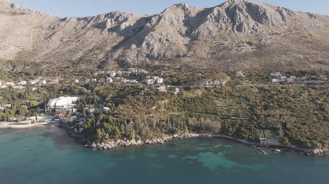 Aerial Views of Dubrovnik Mlini