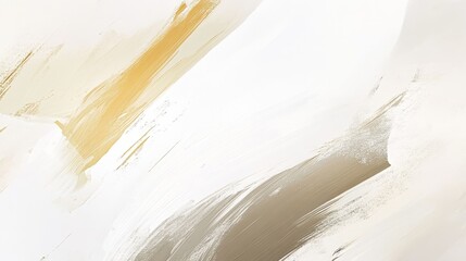 Obraz premium Serene Motion - Abstract Brush Strokes on Neutral Background