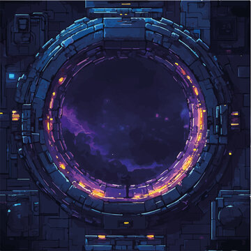 Vektorisiert aus derm Package: rpg, fantasy, game, board, symmetrisch, neon, nerd, au&szlig;erirdisch, ufo, trek, wars, Allianz, portal, planet, galaxy, 