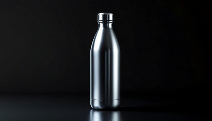 Sleek Stainless Steel Water Bottle - Modern Hydration Solution
