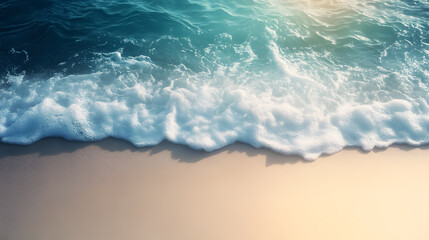 A background featuring sea and sand.