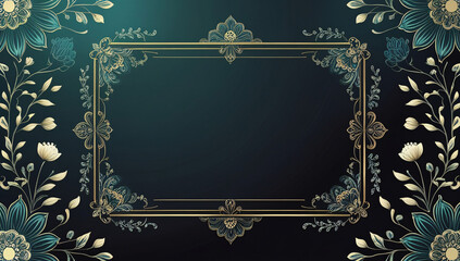 Eid Special, Vintage Frame With Ornament