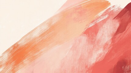 Fototapeta premium Serene Minimalism: Layered Brush Strokes and Subtle Muted Tones on Clean Textured Background
