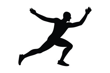 silhouette of a person jumping
